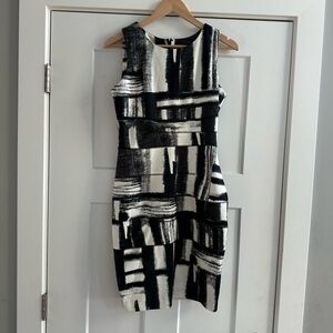 NWT Calvin Klein Geometric Sheath Dress